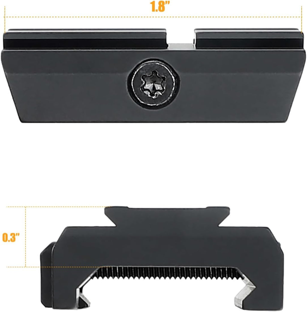 Aimora Optics Picatinny Riser Mount Adapter for Red Dot Sights - Aerospace Aluminum