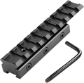 11mm Dovetail to 21mm Upgraded Build-in Locking Screws Picatinny Rail Low Profile Scope Mount Converter Base 3/8" to 7/8" Converter