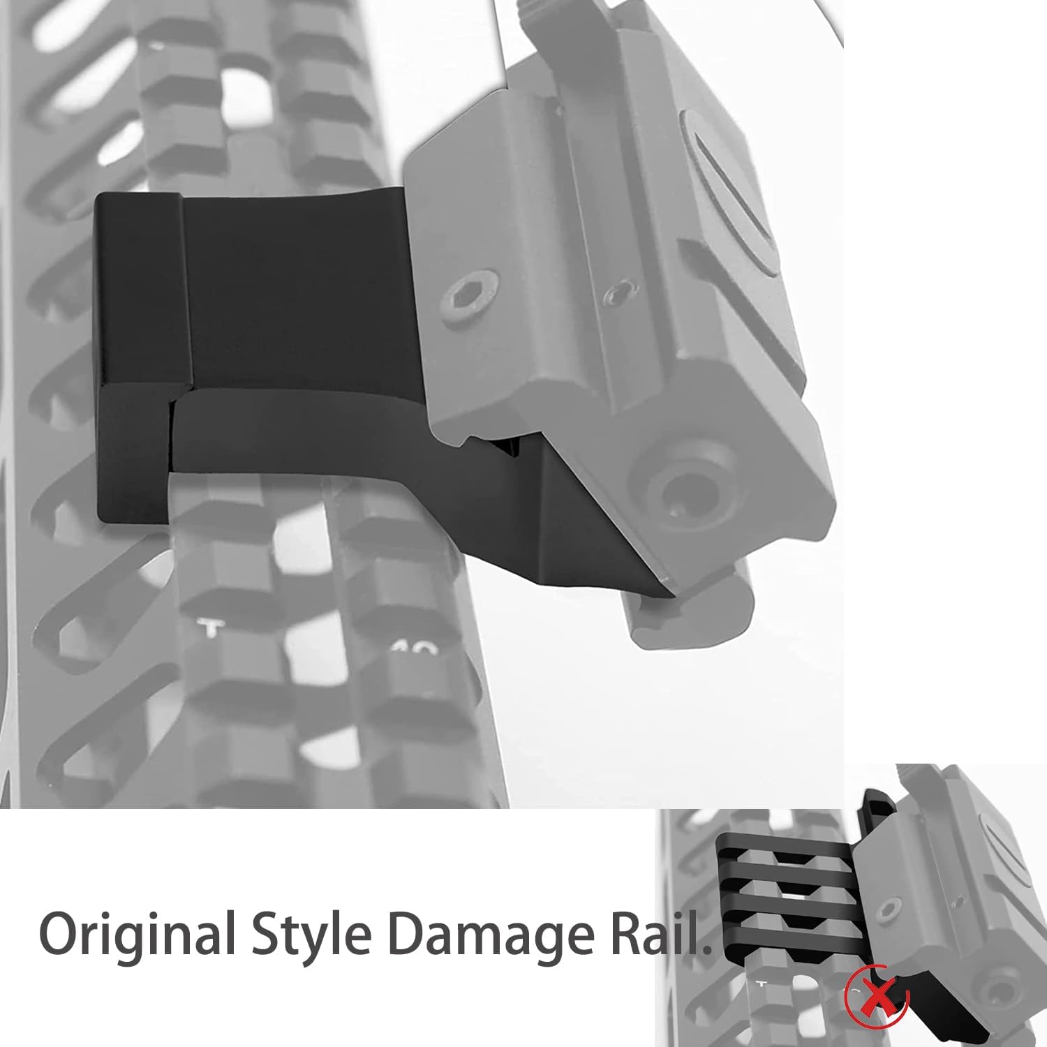 Picatinny Offset Rail Mounts, 45 Degree Picatinny Offset Aluminum Rail Low Profile Mount for lashlight Laser Sights Optics